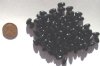 100 9x6mm Acrylic Black Ovals